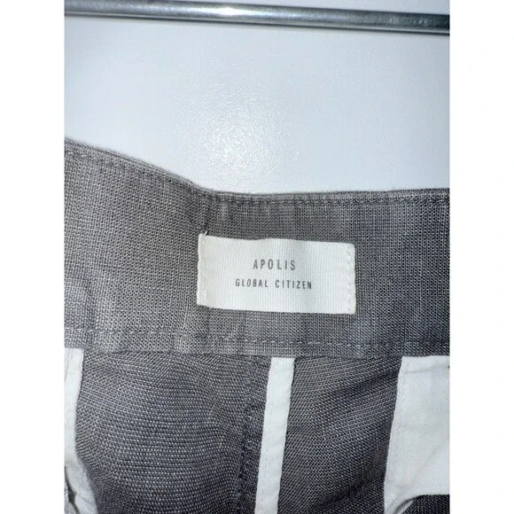 Apolis Global Citizen‎ Men's Cotton Linen Civilian Chino Pants Gray 32x30 - Picture 6 of 10
